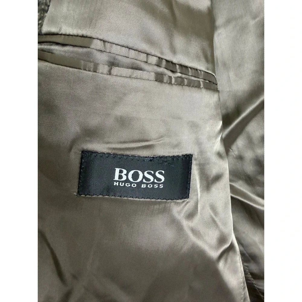 Hugo Boss Einstein 100% Cashmere Blazer Brown Colombo Tweed Sport Coat Mens 40R